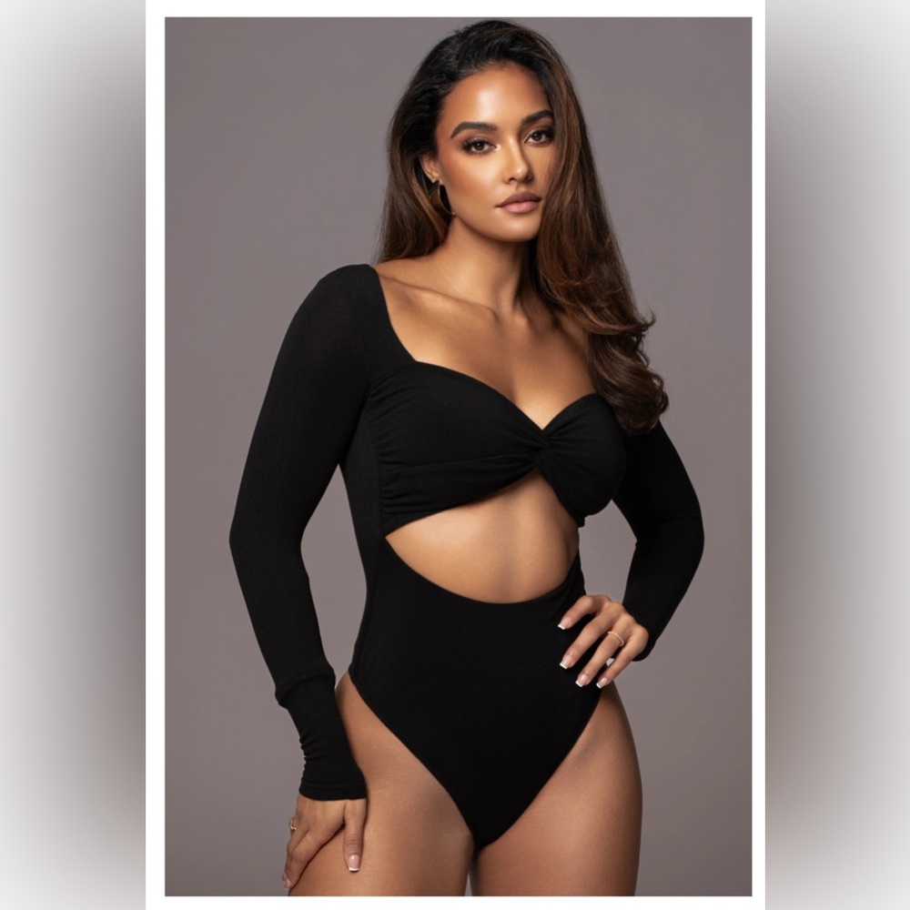 JLUXLABEL Black Underneath It All Bodysuit